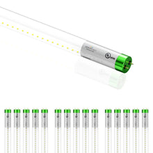 Load image into Gallery viewer, Hybrid T8 4ft LED Tube/Bulb - Glass 18W 2400 Lumens 4000K Clear, Single End/Double End Power - Ballast Compatible or Bypass (Check Compatibility List) - LEDMyPlace