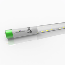 Load image into Gallery viewer, Hybrid T8 4ft LED Tube/Bulb - Glass 18W 2400 Lumens 4000K Clear, Single End/Double End Power - Ballast Compatible or Bypass (Check Compatibility List) - LEDMyPlace