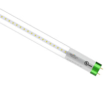Load image into Gallery viewer, Hybrid T8 4ft LED Tube/Bulb - Glass 18W 2400 Lumens 4000K Clear, Single End/Double End Power - Ballast Compatible or Bypass (Check Compatibility List) - LEDMyPlace
