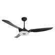 Load image into Gallery viewer, Icebreaker 56 In. 3 - Blade Black Best Smart Ceiling Fan, Dimmable Led Light with Remote Control, Works W/ Alexa/Google Home/Siri (3 - Blade) - LEDMyPlace