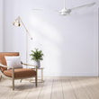 Load image into Gallery viewer, Icebreaker 56 in. (3 - Blade) Modern White Best Ceiling Fan w/ Remote &amp; Dimmable LED Light, Works w/ Alexa/Google Home/Siri - LEDMyPlace