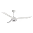 Load image into Gallery viewer, Icebreaker 56 in. (3 - Blade) Modern White Best Ceiling Fan w/ Remote &amp; Dimmable LED Light, Works w/ Alexa/Google Home/Siri - LEDMyPlace
