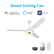 Load image into Gallery viewer, Icebreaker 56 in. Best Ceiling Fan with Lights for Bedroom,Living Room,Dining Room, Dimmable LED Light(Set of 2), Works with Alexa/Google Home/Siri - LEDMyPlace