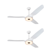 Load image into Gallery viewer, Icebreaker 56 in. Best Ceiling Fan with Lights for Bedroom,Living Room,Dining Room, Dimmable LED Light(Set of 2), Works with Alexa/Google Home/Siri - LEDMyPlace