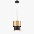 Load image into Gallery viewer, Industrial Pendant Light Brass and Matte Black Hardware with White Alabaster Diffuser, E12 Base - LEDMyPlace