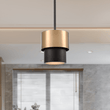 Load image into Gallery viewer, Industrial Pendant Light Brass and Matte Black Hardware with White Alabaster Diffuser, E12 Base - LEDMyPlace