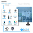 Load image into Gallery viewer, Industrial Pendant Light Fixture, Bronze Finish, Dome Shape, Includes Extension Rods 1x6"+3x12", E26 Base - LEDMyPlace