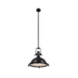 Load image into Gallery viewer, Industrial Pendant Light Fixture, Bronze Finish, Dome Shape, Includes Extension Rods 1x6"+3x12", E26 Base - LEDMyPlace
