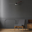 Load image into Gallery viewer, Innovator 52" 3 Blade Best Smart LED Ceiling Fan with Remote Control, Black/Dark Wood Pattern Finish, Works w/ Alexa/Google Home/Siri - LEDMyPlace