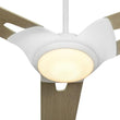 Load image into Gallery viewer, Innovator 52" Modern Wood Pattern Best Smart Ceiling Fan in White w/ LED Light &amp; Remote (3 - Blade) Works w/ Alexa/Google Home/Siri - LEDMyPlace