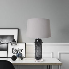 Load image into Gallery viewer, Jacinto Sculpted Translucent Glass Accent Best Table Lamp 27" - LEDMyPlace