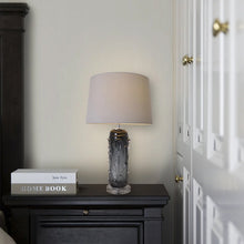 Load image into Gallery viewer, Jacinto Sculpted Translucent Glass Accent Best Table Lamp 27" - LEDMyPlace