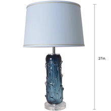 Load image into Gallery viewer, Jacinto Sculpted Translucent Glass Accent Best Table Lamp 27" - LEDMyPlace