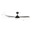 Load image into Gallery viewer, JOURNEY 52 inch 5 - Blade Smart Ceiling Fan with LED Light &amp; Remote - LEDMyPlace