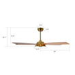 Load image into Gallery viewer, JOURNEY 52 inch 5 - Blade Smart Ceiling Fan with Remote&amp; LED Light - LEDMyPlace