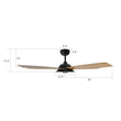 Load image into Gallery viewer, JOURNEY 52 inch 5 - Blade Smart Ceiling Fan with Remote&amp; LED Light - LEDMyPlace