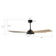 Load image into Gallery viewer, JOURNEY 52 inch 5 - Blade Smart Ceiling Fan with Remote&amp; LED Light - LEDMyPlace