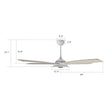 Load image into Gallery viewer, JOURNEY 56 inch 5 - Blade Smart Ceiling Fan with LED Light &amp; Remote - LEDMyPlace