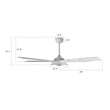 Load image into Gallery viewer, JOURNEY 56 inch 5 - Blade Smart Ceiling Fan with Remote and LED Light - LEDMyPlace