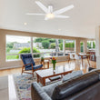 Load image into Gallery viewer, KAJ 48 inch 5 - Blade Flush Mount Smart Ceiling Fan with LED Light &amp; Remote - LEDMyPlace