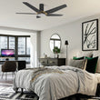 Load image into Gallery viewer, KAJ 48 inch 5 - Blade Flush Mount Smart Ceiling Fan with LED Light &amp; Remote - LEDMyPlace