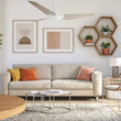 Load image into Gallery viewer, KAJ 52 inch 3 - Blade Smart Ceiling Fan with LED Light &amp; Remote - LEDMyPlace