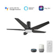 Load image into Gallery viewer, KAJ 52 inch 5 - Blade Flush Mount Smart Ceiling Fan with LED Light &amp; Remote - LEDMyPlace
