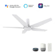 Load image into Gallery viewer, KAJ 52 inch 5 - Blade Flush Mount Smart Ceiling Fan with LED Light &amp; Remote - LEDMyPlace