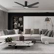 Load image into Gallery viewer, KAJ 52 inch 5 - Blade Flush Mount Smart Ceiling Fan with LED Light &amp; Remote - LEDMyPlace