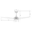 Load image into Gallery viewer, KAJ 52 inch 5 - Blade Smart Ceiling Fan with LED Light &amp; Remote - LEDMyPlace