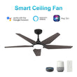 Load image into Gallery viewer, KAJ 52 inch 5 - Blade Smart Ceiling Fan with LED Light &amp; Remote - LEDMyPlace