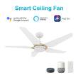 Load image into Gallery viewer, KAJ 52 inch 5 - Blade Smart Ceiling Fan with LED Light &amp; Remote - LEDMyPlace