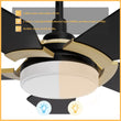 Load image into Gallery viewer, KAJ 52 inch 5 - Blade Smart Ceiling Fan with LED Light &amp; Remote - LEDMyPlace