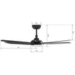 Load image into Gallery viewer, KAJ 52 inch 5 - Blade Smart Ceiling Fan with LED Light &amp; Remote - LEDMyPlace