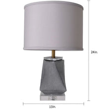 Load image into Gallery viewer, Kala Little Twist Frosted Glass Best Table Lamp 24" - Smoke Gray - LEDMyPlace