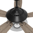 Load image into Gallery viewer, Karson 52 Inch 5 - Blade Best Ceiling Fan With Light &amp; Remote - Black/Wood (Reversible Blades) - LEDMyPlace