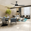 Load image into Gallery viewer, KENDRICK 52 inch 3 - Blade Best Ceiling Fan with LED Light Kit &amp; Remote Control - Black/Black - LEDMyPlace