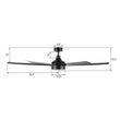 Load image into Gallery viewer, KIMA 65 inch 7 - Blade Ceiling Fan with LED Light &amp; Remote - LEDMyPlace