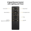 Load image into Gallery viewer, KIMA 65 inch 7 - Blade Ceiling Fan with LED Light &amp; Remote - LEDMyPlace