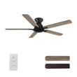 Load image into Gallery viewer, Kipton 52 inch 5 - Blade Ceiling Fan with Remote Control - Black/wooden/Walnut - LEDMyPlace