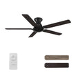 Load image into Gallery viewer, Kipton 52 inch 5 - Blade Ceiling Fan with Remote Control - Black/wooden/Walnut - LEDMyPlace