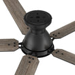 Load image into Gallery viewer, Kipton 52 inch 5 - Blade Ceiling Fan with Remote Control - Black/wooden/Walnut - LEDMyPlace