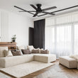 Load image into Gallery viewer, Kipton 52 inch 5 - Blade Ceiling Fan with Remote Control - Black/wooden/Walnut - LEDMyPlace