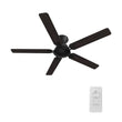 Load image into Gallery viewer, Kipton 52 inch 5 - Blade Ceiling Fan with Remote Control - Black/wooden/Walnut - LEDMyPlace