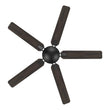 Load image into Gallery viewer, Kipton 52 inch 5 - Blade Ceiling Fan with Remote Control - Black/wooden/Walnut - LEDMyPlace