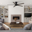 Load image into Gallery viewer, Kipton 52 inch 5 - Blade Ceiling Fan with Remote Control - Black/wooden/Walnut - LEDMyPlace