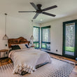 Load image into Gallery viewer, Kipton 52 inch 5 - Blade Ceiling Fan with Remote Control - Black/wooden/Walnut - LEDMyPlace