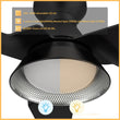 Load image into Gallery viewer, KREIS 52 inch Flush Mount 3 - Blade Smart Ceiling Fan with LED Light &amp; Remote - LEDMyPlace