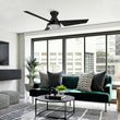 Load image into Gallery viewer, KREIS 52 inch Flush Mount 3 - Blade Smart Ceiling Fan with LED Light &amp; Remote - LEDMyPlace