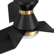 Load image into Gallery viewer, KREIS 52 inch Flush Mount 3 - Blade Smart Ceiling Fan with Remote &amp; LED Light - LEDMyPlace